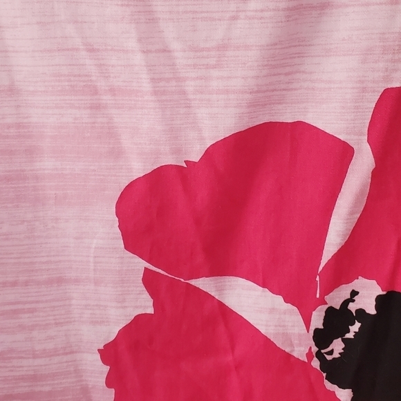 Ny & Co Size 14 Bold Floral Print Skirt Barbiecore - Picture 2 of 5